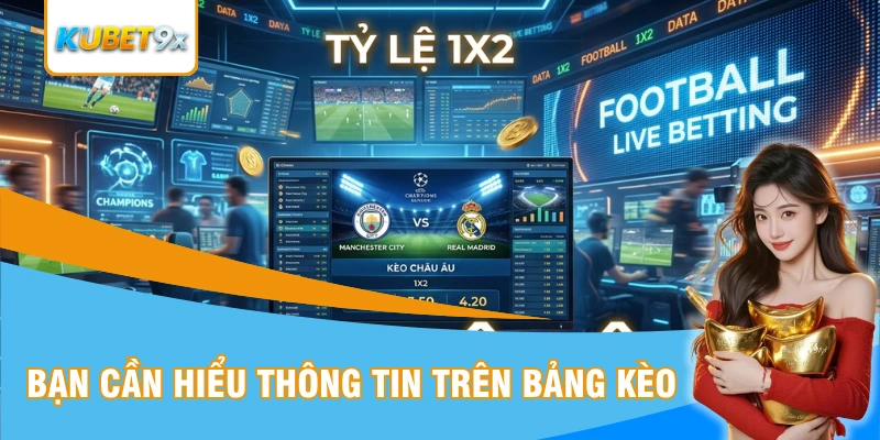 Hiểu thông tin trên bảng kèo giúp bạn cược đúng ý