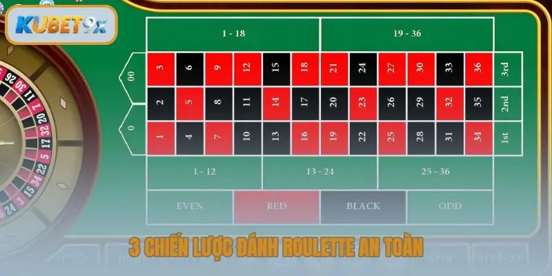 3 chiến lược đánh Roulette an toàn