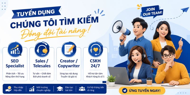 Danh sách các vị trí tuyển dụng hot nhất tại tập đoàn KUBET 9x