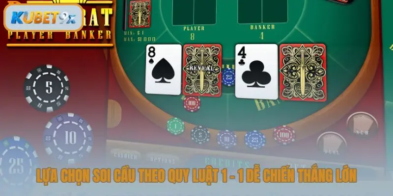 Lựa chọn soi cầu theo quy luật 1 - 1 dễ chiến thắng lớn